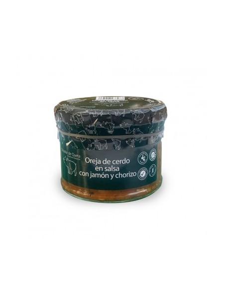 OREJAS DE CERDO CON JAMON Y CHORIZO