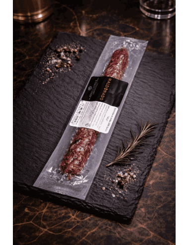 SALCHICHÓN DE BELLOTA 100% IBÉRICO EN VELA MALDONADO